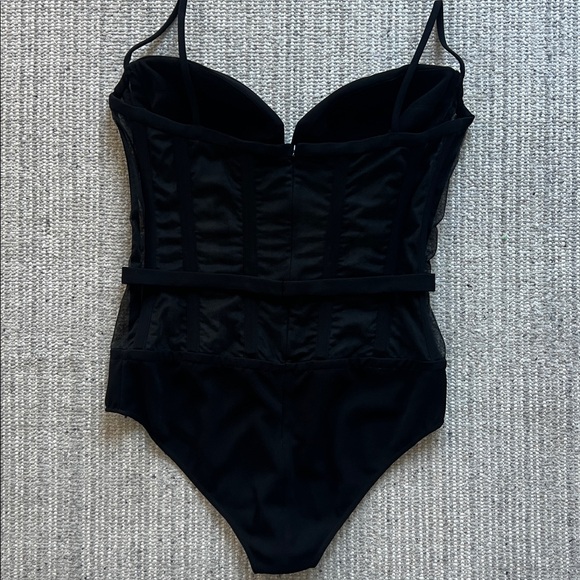 Custom Designer Made Mesh Rib Bodysuit - Picture 4 of 7